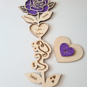 Fleur en bois