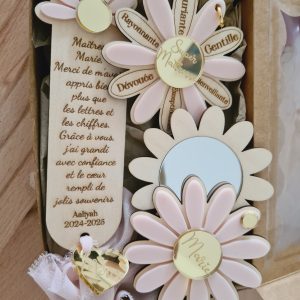 Pack Porte clé , miroir et marque page